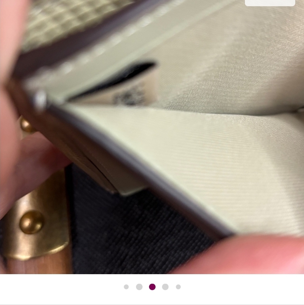 COACH- Eliza Wallet in Light Green Lizard Wallet NWT - Picture 6 of 9
